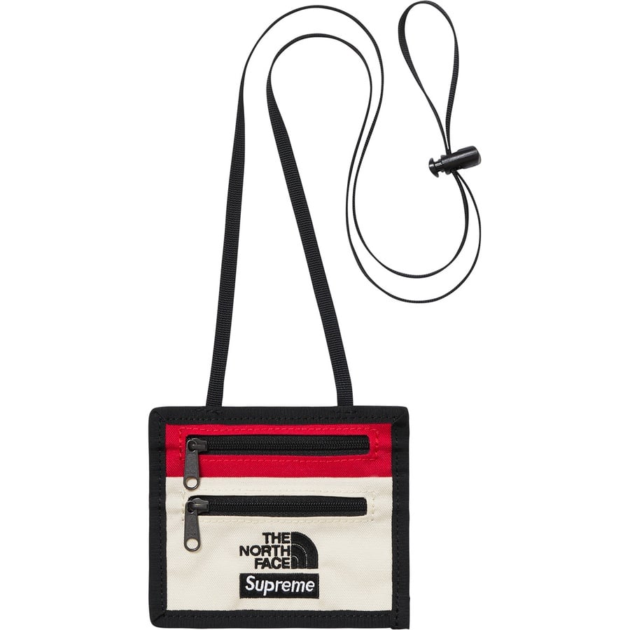 Details on Supreme The North Face Expedition Travel Wallet White from fall winter
                                                    2018 (Price is $30)