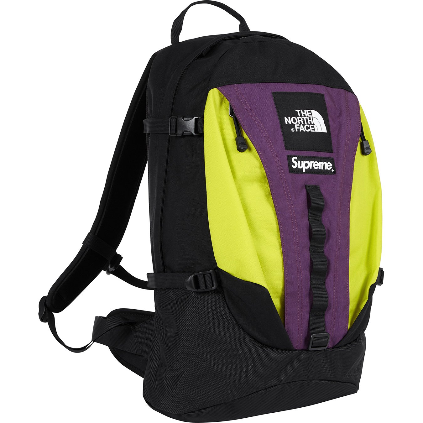 Supreme The North Face Expedition Backpack Sulphur  The north face, Purple  backpack, Supreme backpack