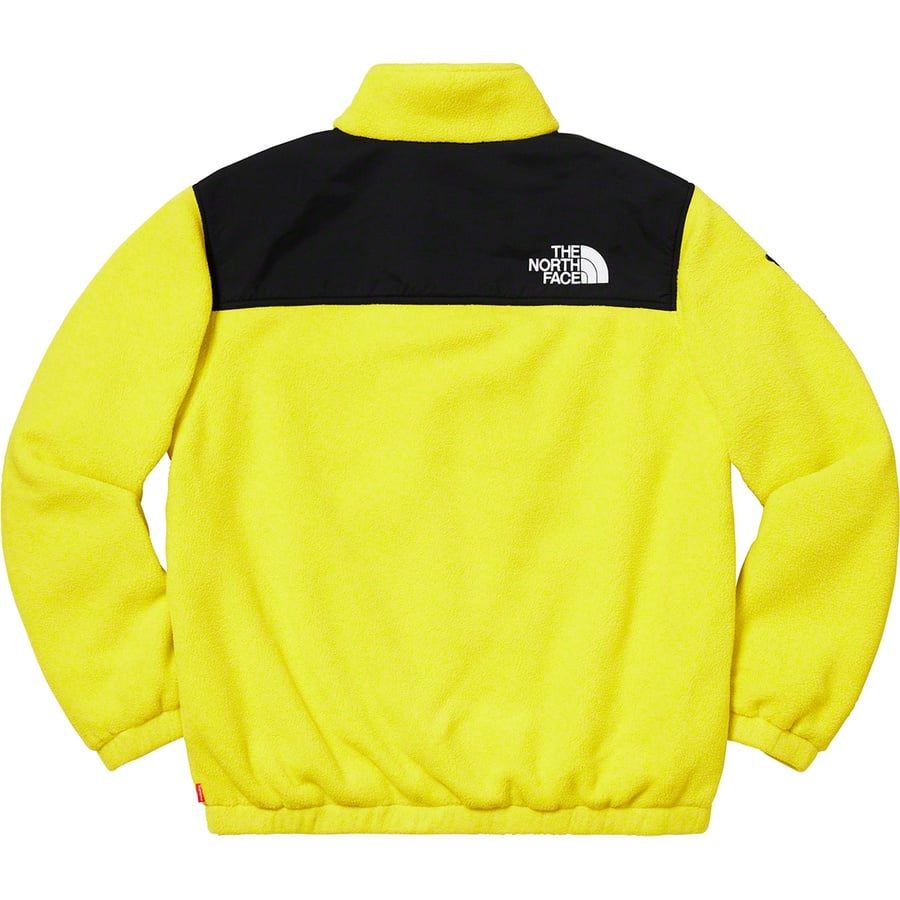 Details on Supreme The North Face Expedition Fleece Jacket Sulphur from fall winter
                                                    2018 (Price is $328)