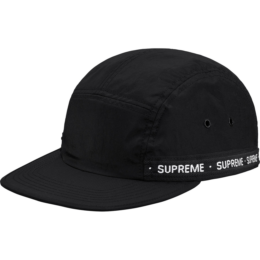 Details on Tonal Tape Camp Cap Black from fall winter 2018 (Price is $48)