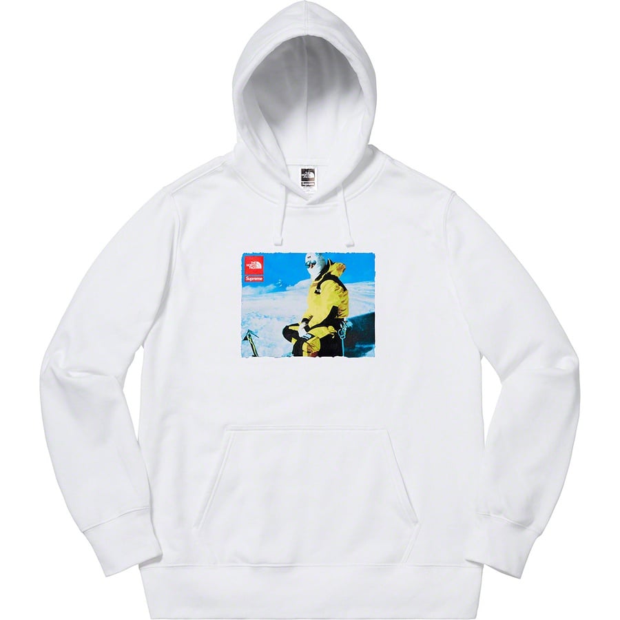 Details on Supreme The North Face Photo Hooded Sweatshirt White from fall winter
                                                    2018 (Price is $138)