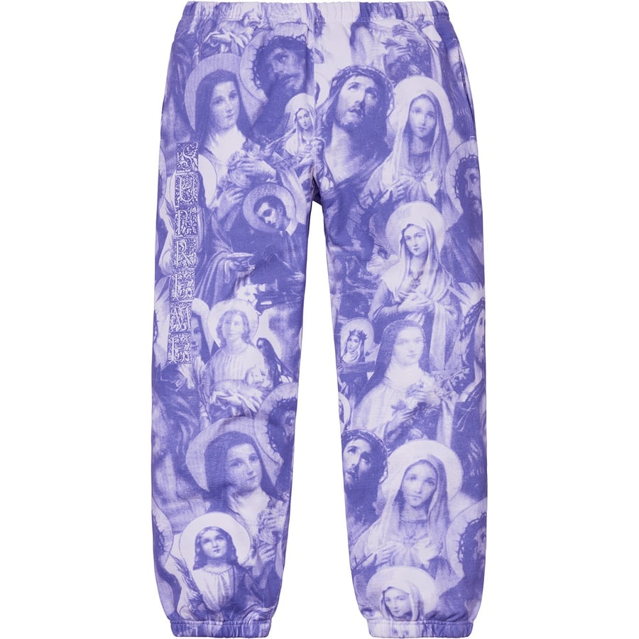 Details on Jesus and Mary Sweatpant Purple from fall winter
                                                    2018 (Price is $158)