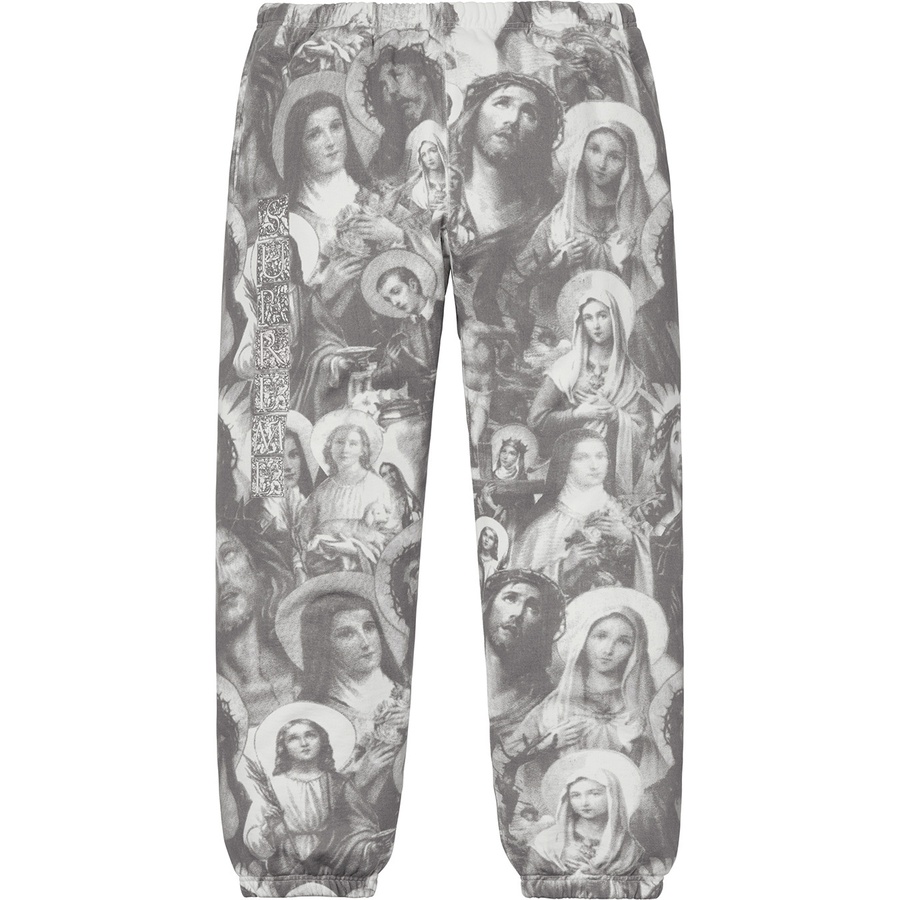 Details on Jesus and Mary Sweatpant Dark Grey from fall winter
                                                    2018 (Price is $158)