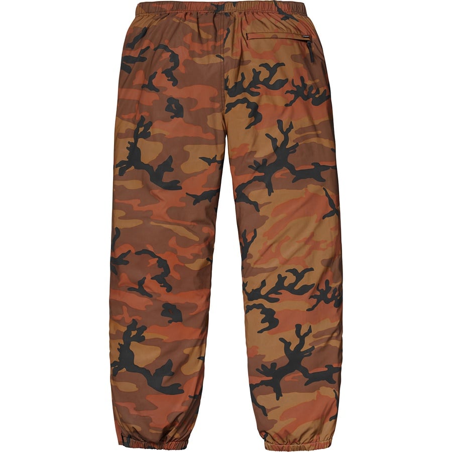 Details on Reflective Camo Warm Up Pant Orange Camo from fall winter 2018 (Price is $178)