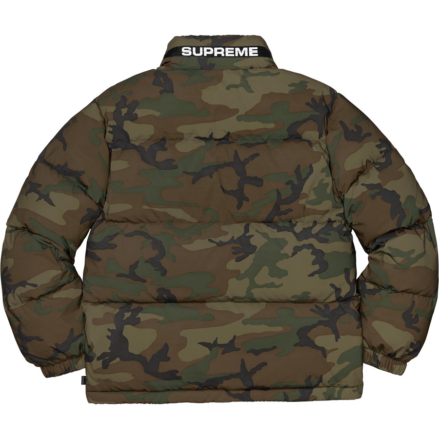 Details on Reflective Camo Down Jacket Woodland Camo from fall winter
                                                    2018 (Price is $348)