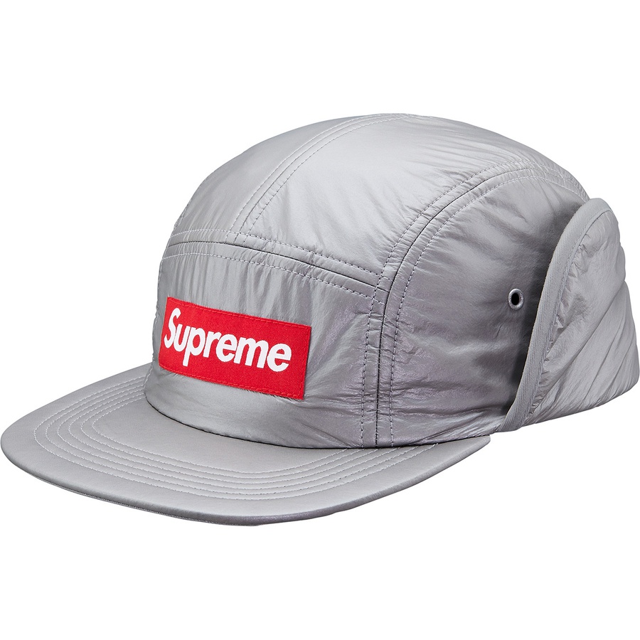 Details on PrimaLoft Earflap Camp Cap Silver from fall winter 2018 (Price is $60)