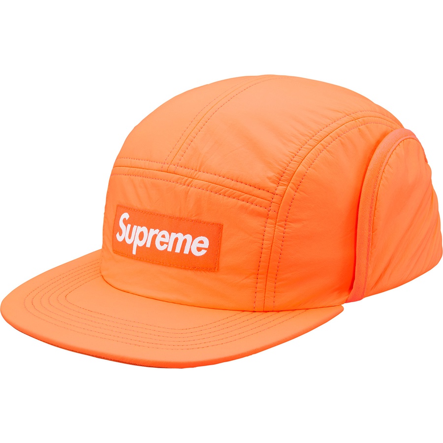 Details on PrimaLoft Earflap Camp Cap Fluorescent Orange from fall winter
                                                    2018 (Price is $60)