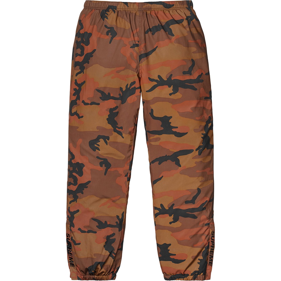 Details on Reflective Camo Warm Up Pant Orange Camo from fall winter 2018 (Price is $178)