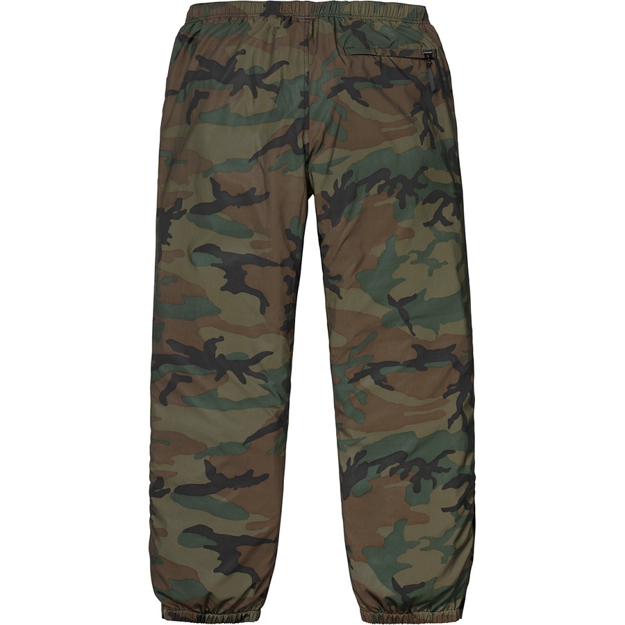 Details on Reflective Camo Warm Up Pant Woodland Camo from fall winter 2018 (Price is $178)