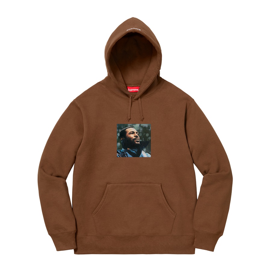 Details on Marvin Gaye Hooded Sweatshirt  from fall winter 2018 (Price is $178)