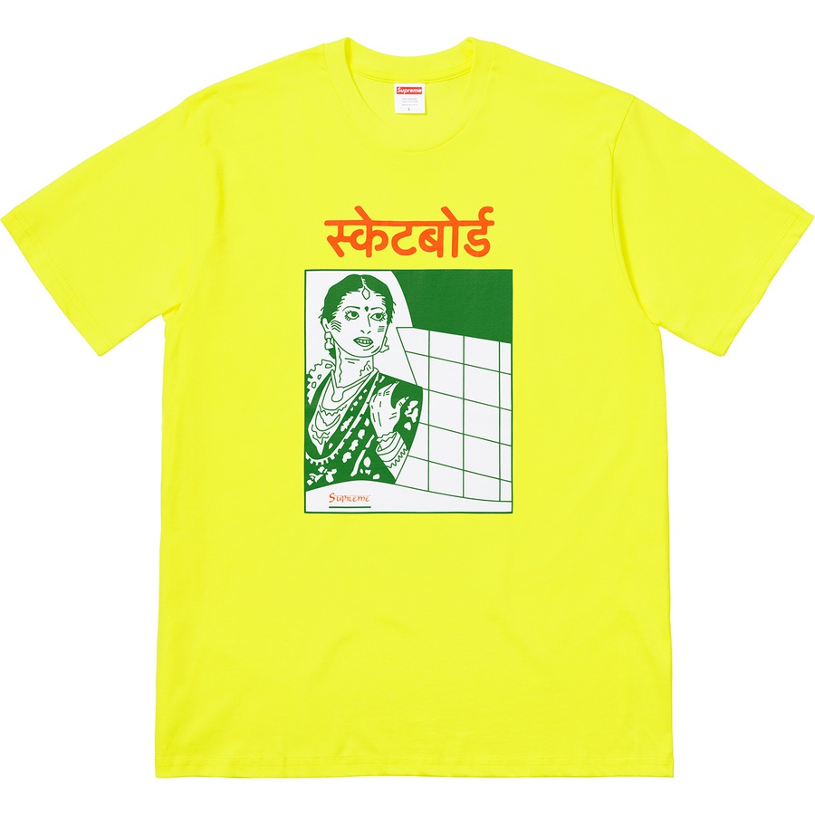 Details on Bombay Tee Bright Yellow from fall winter
                                                    2018 (Price is $36)