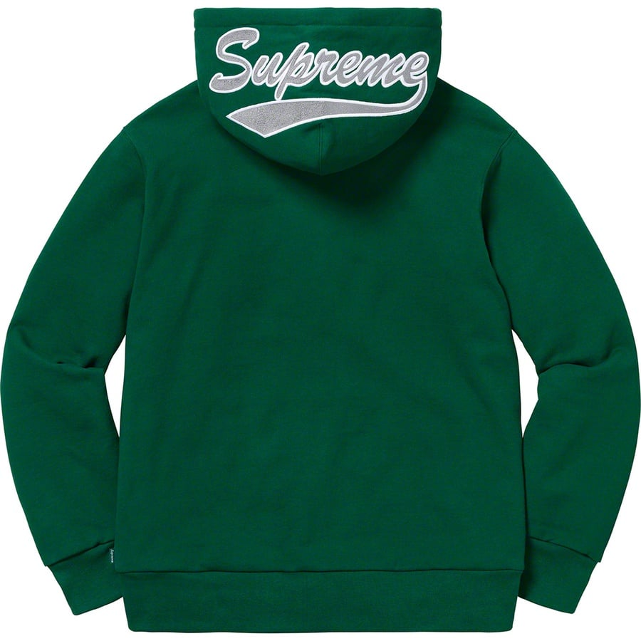 Details on Thermal Zip Up Sweatshirt Dark Green from fall winter 2018 (Price is $198)