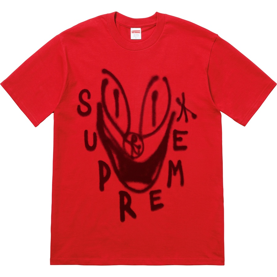Details on Smile Tee Red from fall winter 2018 (Price is $36)