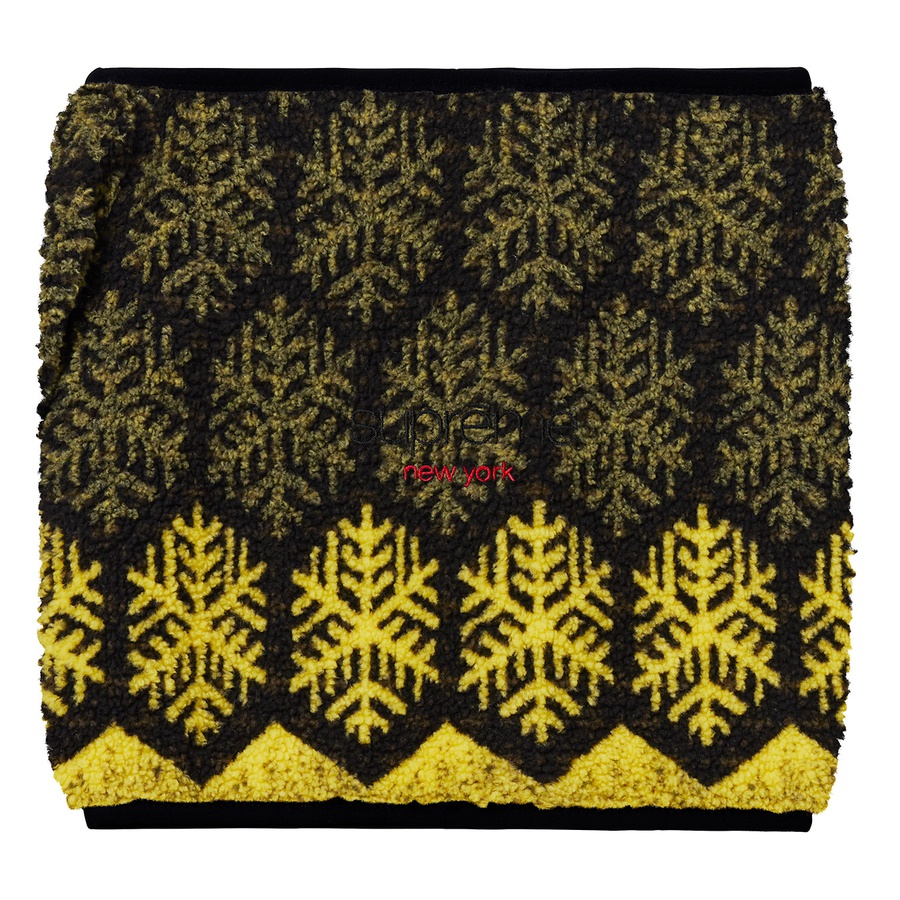 Supreme Snowflake Neck Gaiter (FW18) - Yellow - $36