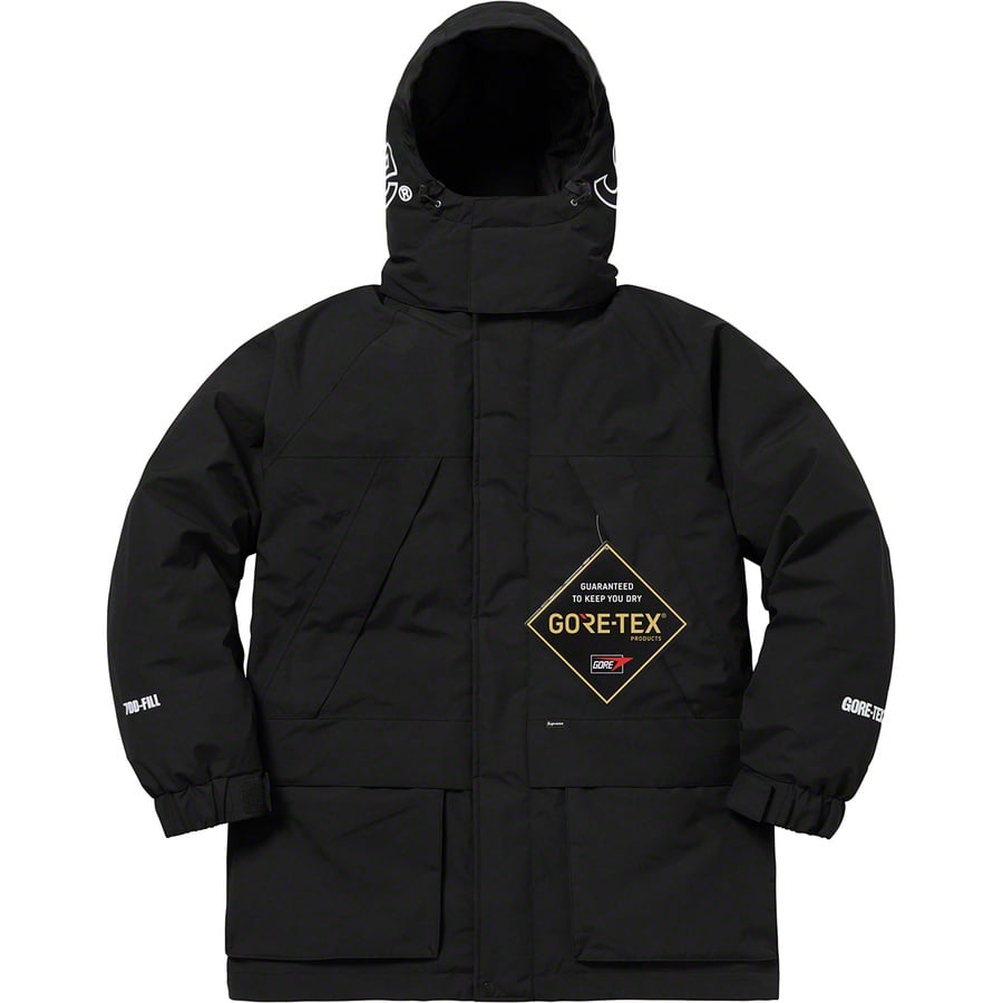 Details on GORE-TEX 700-Fill Down Parka Black from fall winter 2018 (Price is $648)