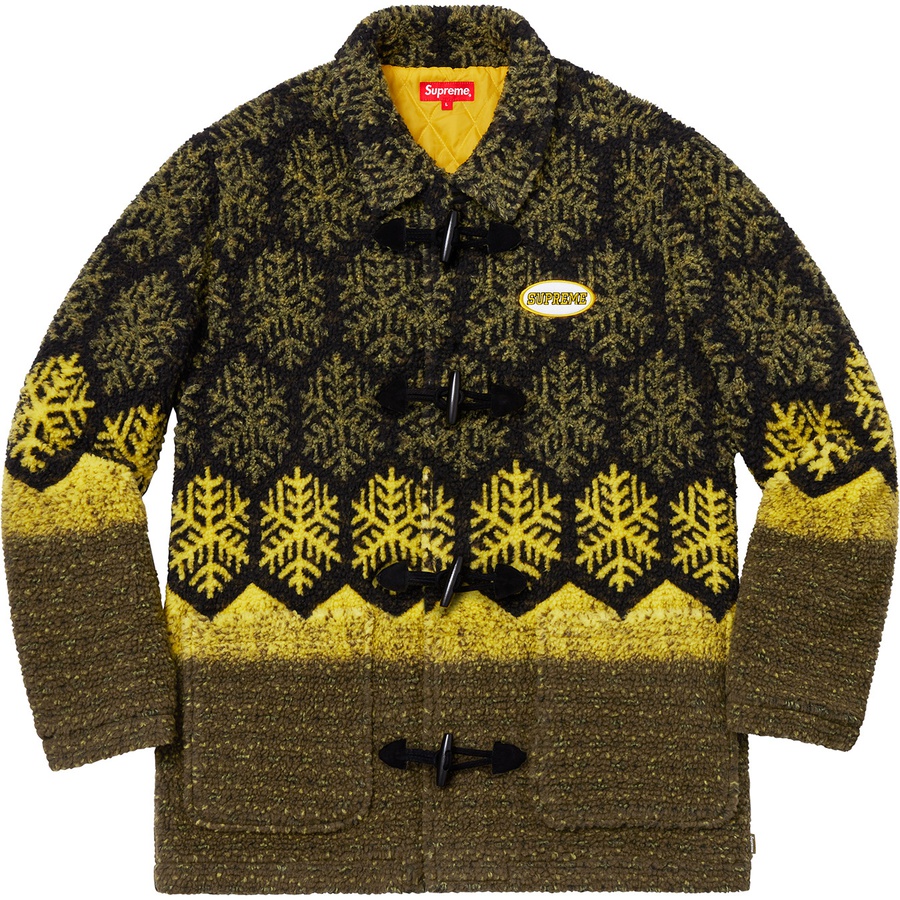Details on Snowflake Toggle Fleece Jacket Yellow from fall winter
                                                    2018 (Price is $238)