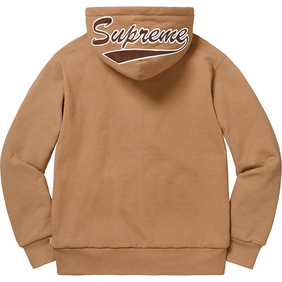 Supreme Thermal Zip Up Sweatshirt (FW18) - Light Brown - $198