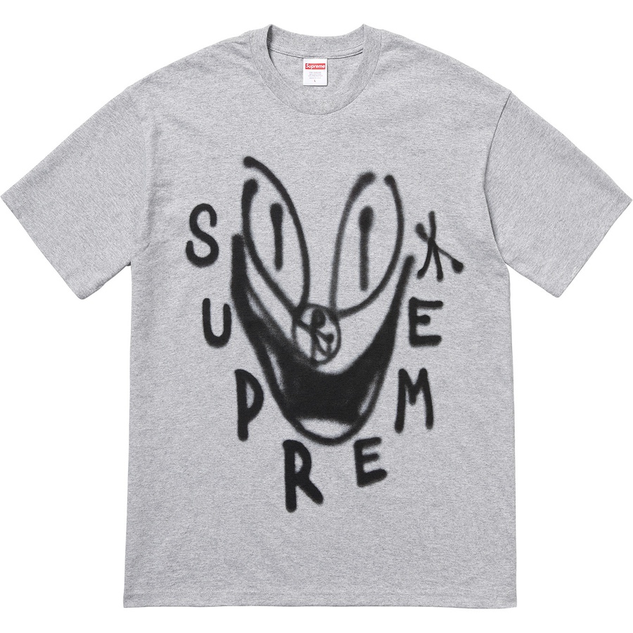 Details on Smile Tee Heather Grey from fall winter 2018 (Price is $36)