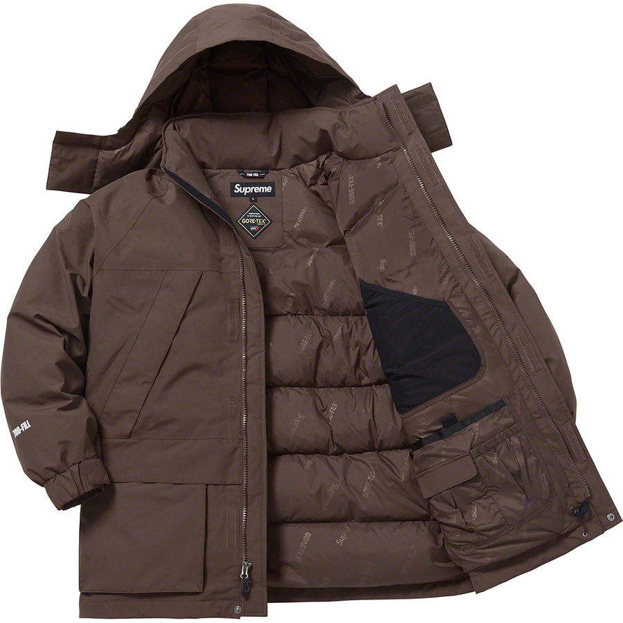Details on GORE-TEX 700-Fill Down Parka Brown from fall winter 2018 (Price is $648)