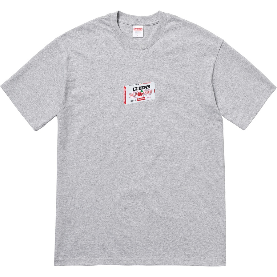 Supreme Luden's Tee (FW18) - Heather Grey - $44