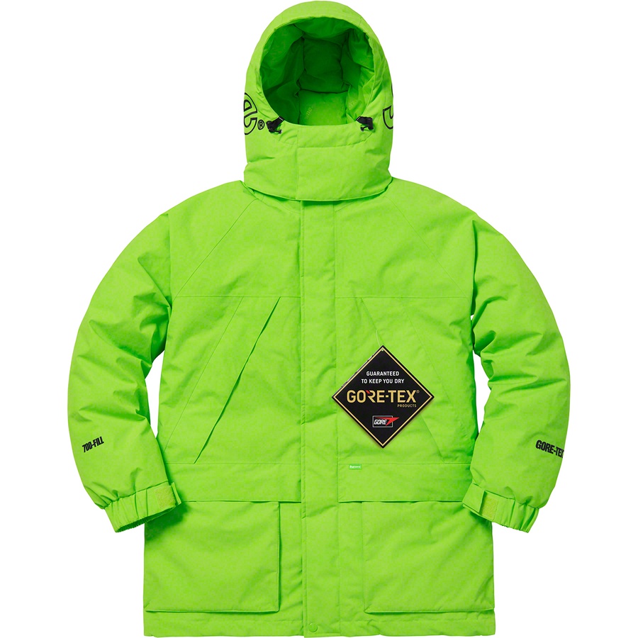 Details on GORE-TEX 700-Fill Down Parka Lime from fall winter
                                                    2018 (Price is $648)
