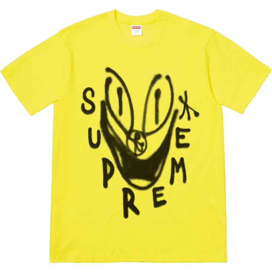 Details on Smile Tee Yellow from fall winter
                                                    2018 (Price is $36)