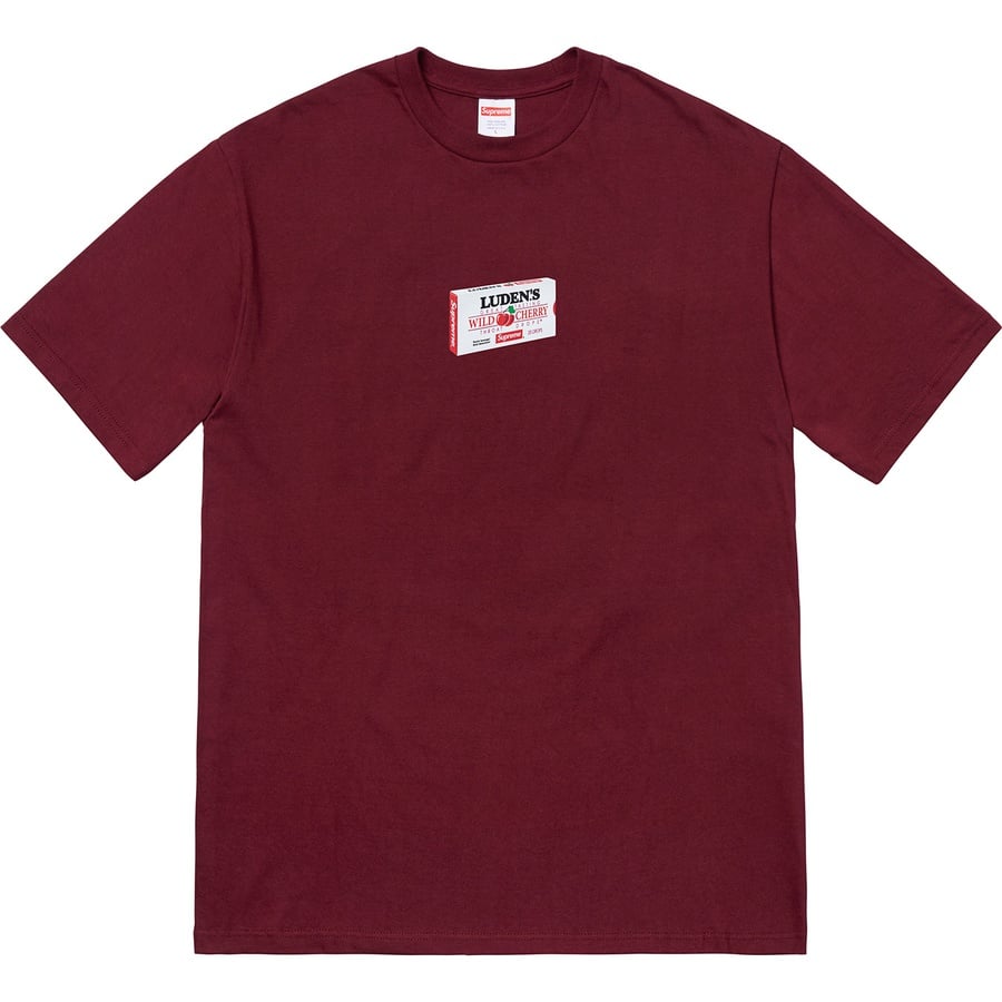 Details on Luden's Tee Burgundy from fall winter
                                                    2018 (Price is $44)