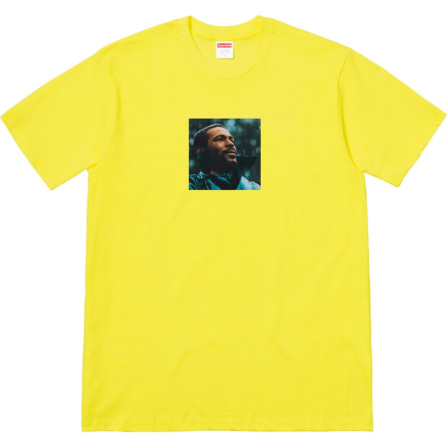 Details on Marvin Gaye Tee Yellow from fall winter
                                                    2018 (Price is $48)