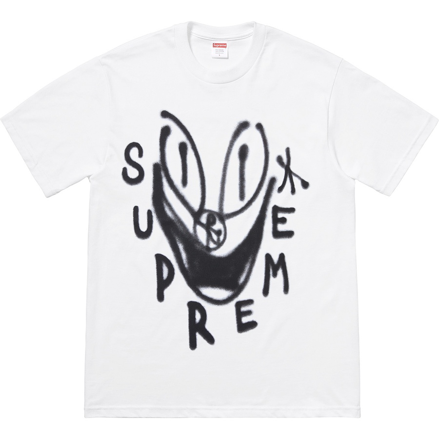 Details on Smile Tee White from fall winter 2018 (Price is $36)