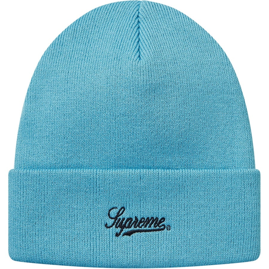 Details on Luden's Beanie Light Blue from fall winter
                                                    2018 (Price is $36)