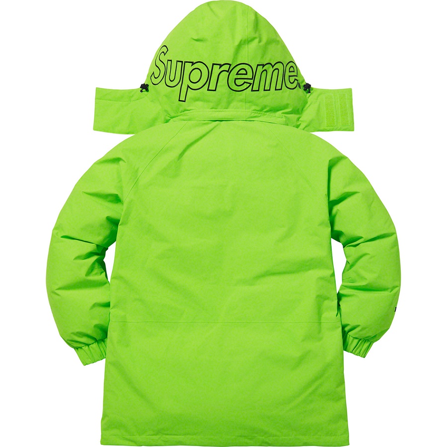 Details on GORE-TEX 700-Fill Down Parka Lime from fall winter 2018 (Price is $648)