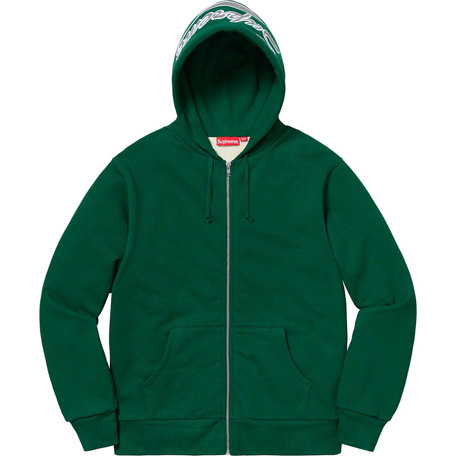 Details on Thermal Zip Up Sweatshirt Dark Green from fall winter
                                                    2018 (Price is $198)