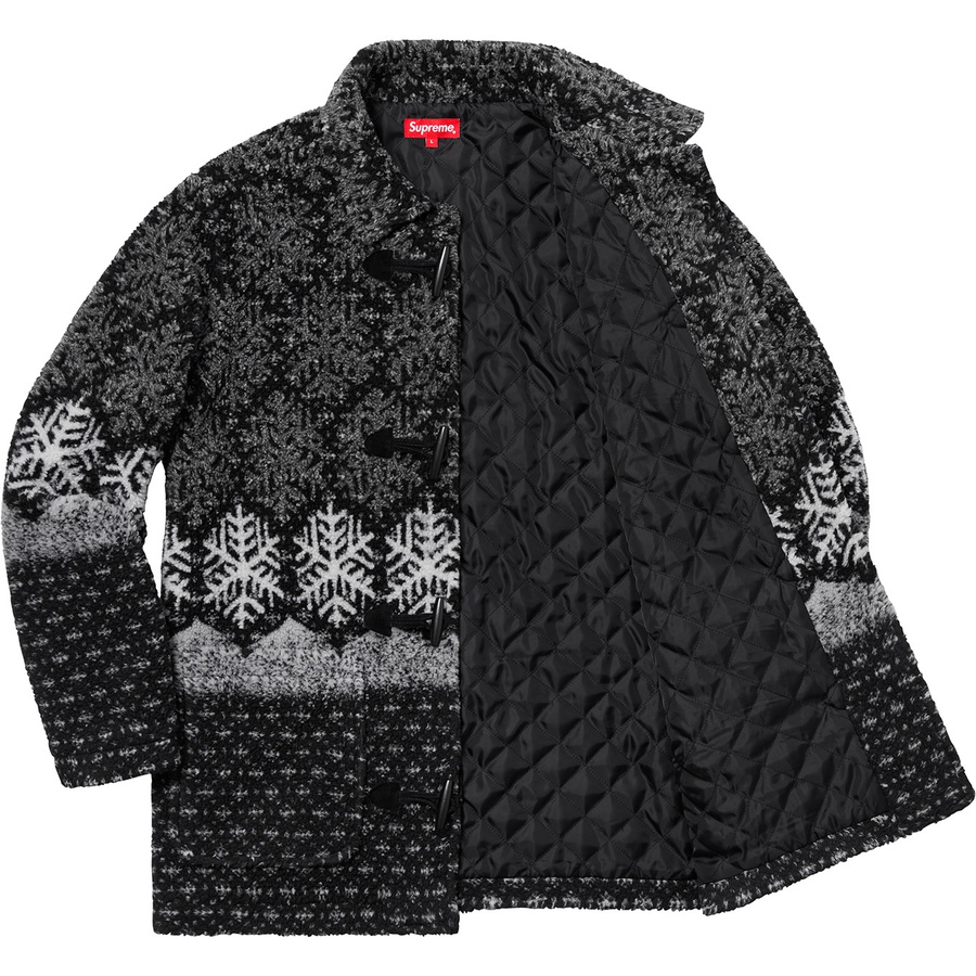 Details on Snowflake Toggle Fleece Jacket Black from fall winter 2018 (Price is $238)
