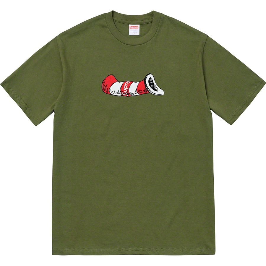 Details on Cat in the Hat Tee Olive from fall winter
                                                    2018 (Price is $44)