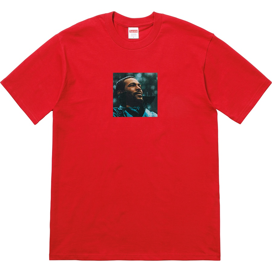 Details on Marvin Gaye Tee Red from fall winter
                                                    2018 (Price is $48)