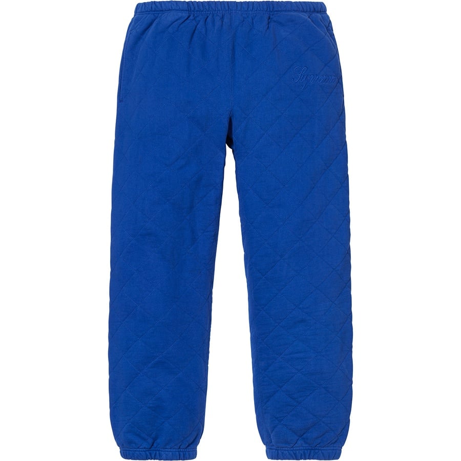 Details on Quilted Sweatpant Royal from fall winter
                                                    2018 (Price is $148)