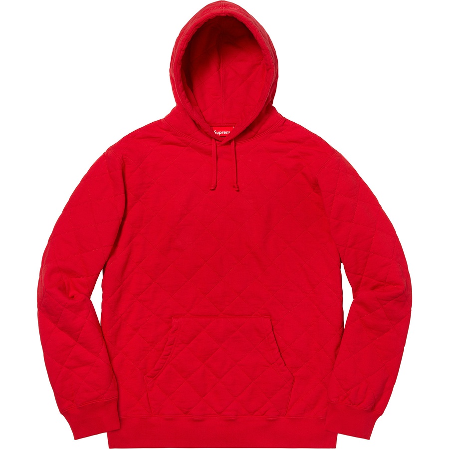 Details on Quilted Hooded Sweatshirt Red from fall winter
                                                    2018 (Price is $158)