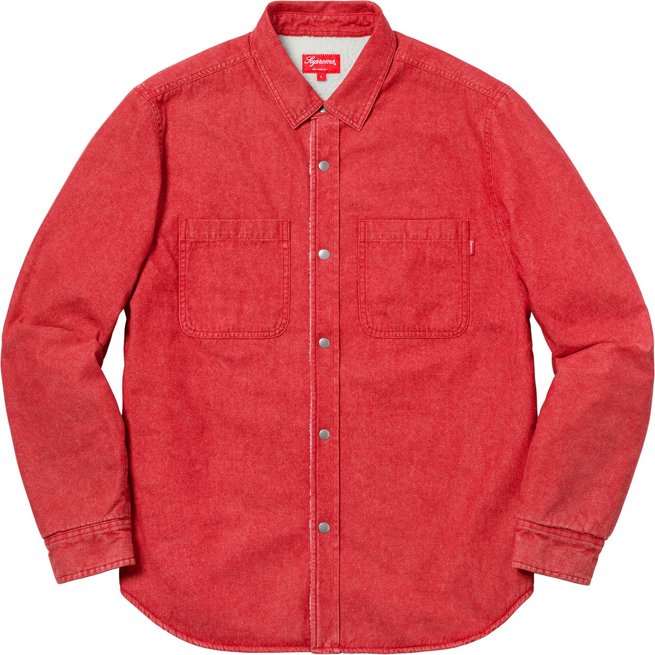 Mサイズ Supreme Sherpa Lined Denim Shirt