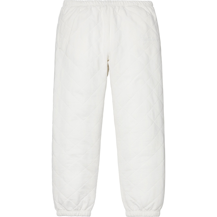 Details on Quilted Sweatpant White from fall winter
                                                    2018 (Price is $148)