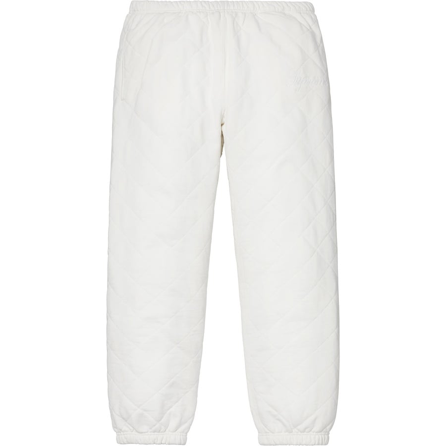 Details on Quilted Sweatpant White from fall winter
                                                    2018 (Price is $148)