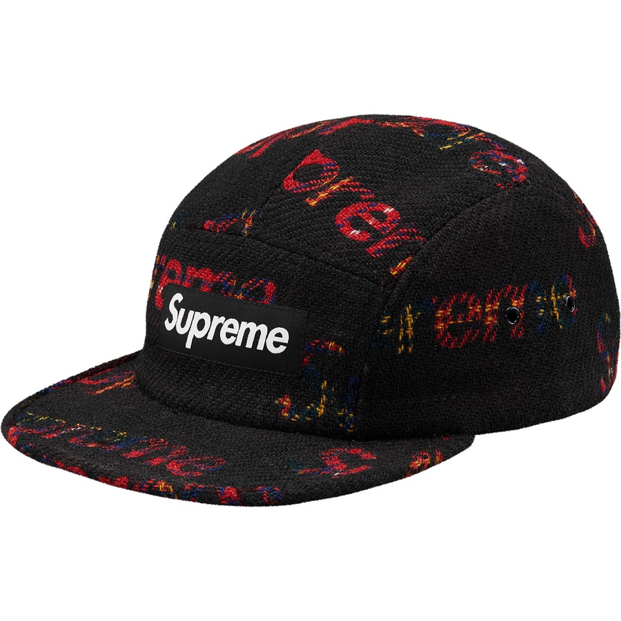 Details on Harris Tweed Camp Cap Red Plaid from fall winter 2018 (Price is $54)