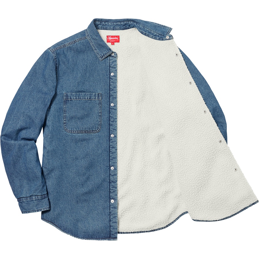 Details on Sherpa Lined Denim Shirt Blue from fall winter
                                                    2018 (Price is $138)