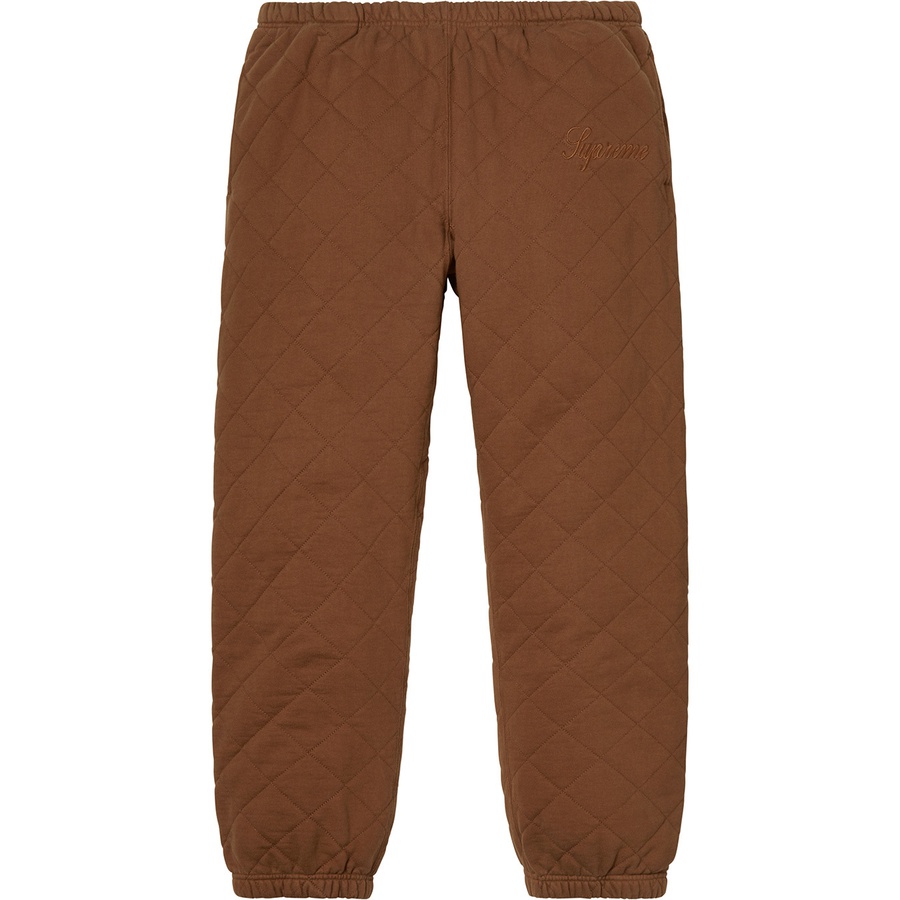 Details on Quilted Sweatpant Brown from fall winter 2018 (Price is $148)