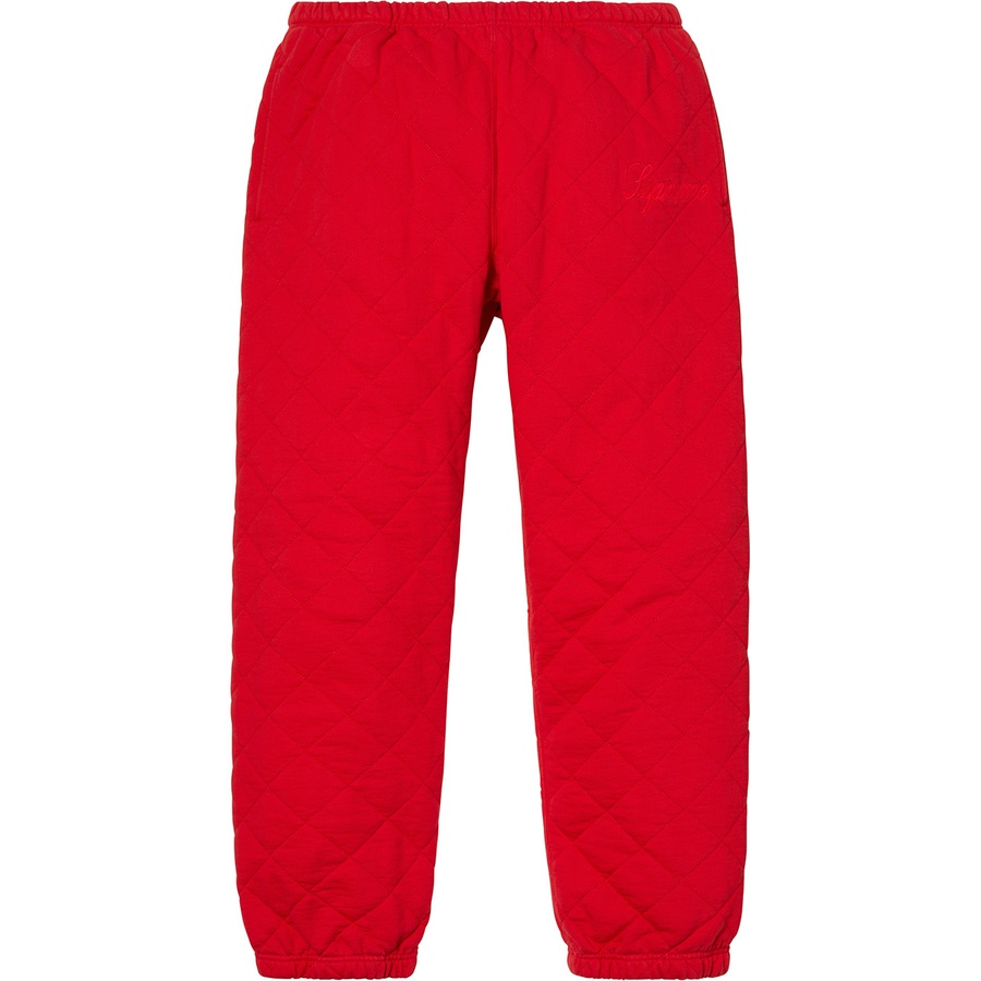 Details on Quilted Sweatpant Red from fall winter
                                                    2018 (Price is $148)
