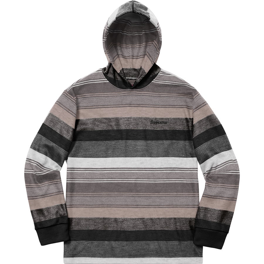 Details on Knit Stripe Hooded L S Top Black from fall winter
                                                    2018 (Price is $138)