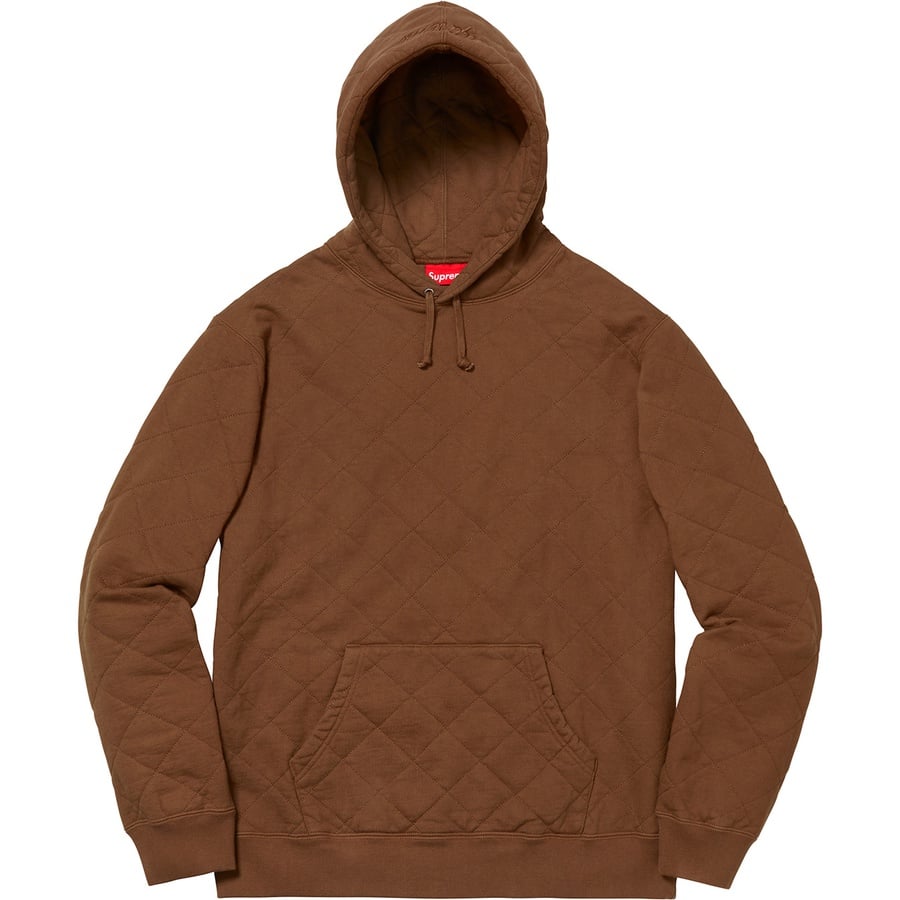 Details on Quilted Hooded Sweatshirt Brown from fall winter
                                                    2018 (Price is $158)