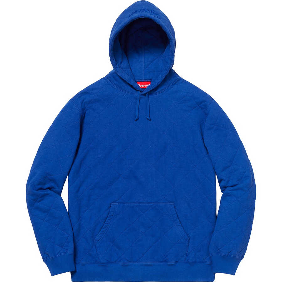 Details on Quilted Hooded Sweatshirt Royal from fall winter
                                                    2018 (Price is $158)