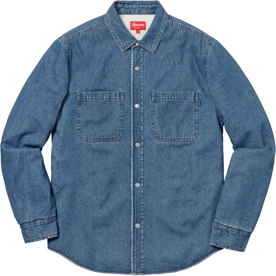 Details on Sherpa Lined Denim Shirt Blue from fall winter
                                                    2018 (Price is $138)