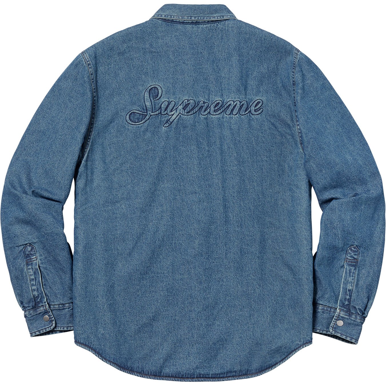 【M】 Sherpa Lined Denim Shirt