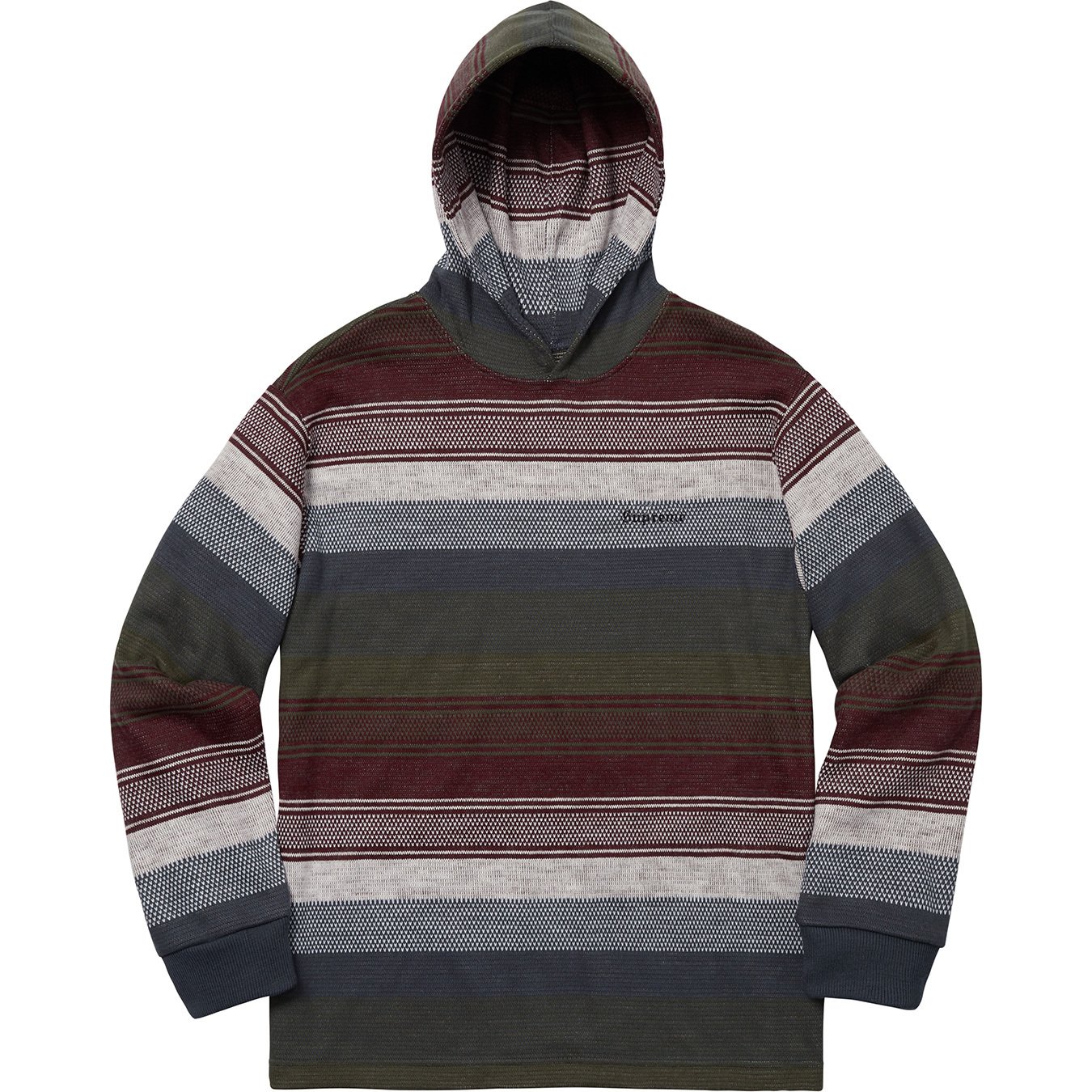 Details Supreme Knit Stripe Hooded L/S Top - Supreme Community